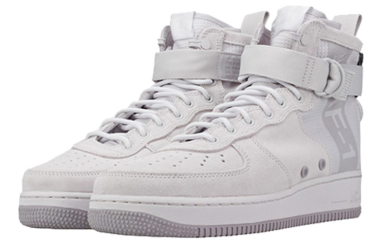 Shop 耐克 SF Air Force 1 中帮麂皮 '广域灰' AJ9502-001