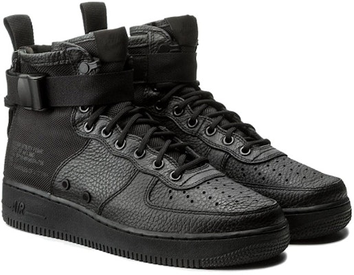 Nike SF Air Force 1 Mid Triple Black 917753-005 Shop Nike SF Air Force 1 Mid Triple Black 917753-005