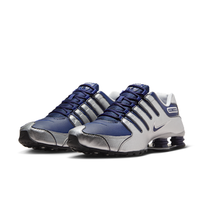 Details for Nike Shox NZ Mitternachtsblau/Metallisch Silber/Schwarz 378341-402