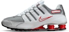 Buy Nike Shox NZ 白/運動紅/冷灰/金屬銀 男/女運動鞋 378341-104