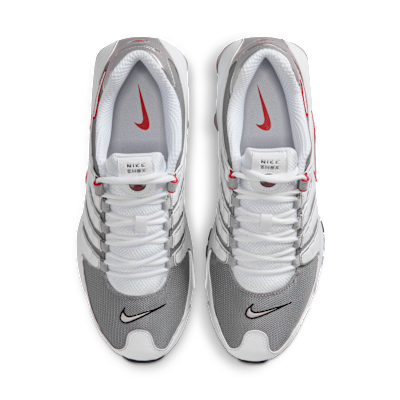 Shop Zapatillas Nike Shox NZ Blancas/Rojo Deportivo/Gris Frío/Plateado Metálico 378341-104
