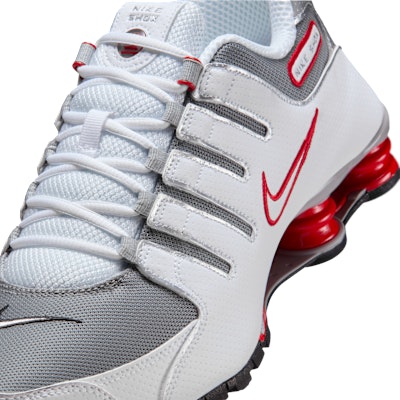 Nike Shox NZ 白/運動紅/冷灰/金屬銀 男/女運動鞋 378341-104 Sizing Nike Shox NZ 白/運動紅/冷灰/金屬銀 男/女運動鞋 378341-104
