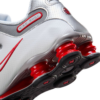 Cheap Zapatillas Nike Shox NZ Blancas/Rojo Deportivo/Gris Frío/Plateado Metálico 378341-104