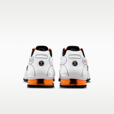 Details for Nike Shox NZ Bianco/Arancione Totale/Grigio Fumo Chiaro/Nero IQ8263-101