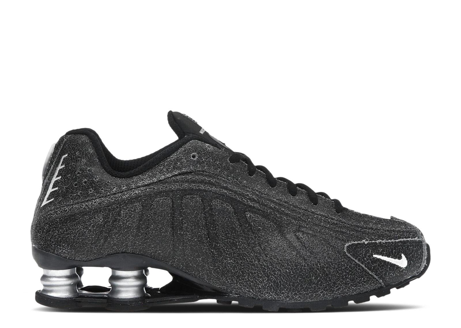 Nike Shox R4 'Black Distressed Leather' IO4544-002