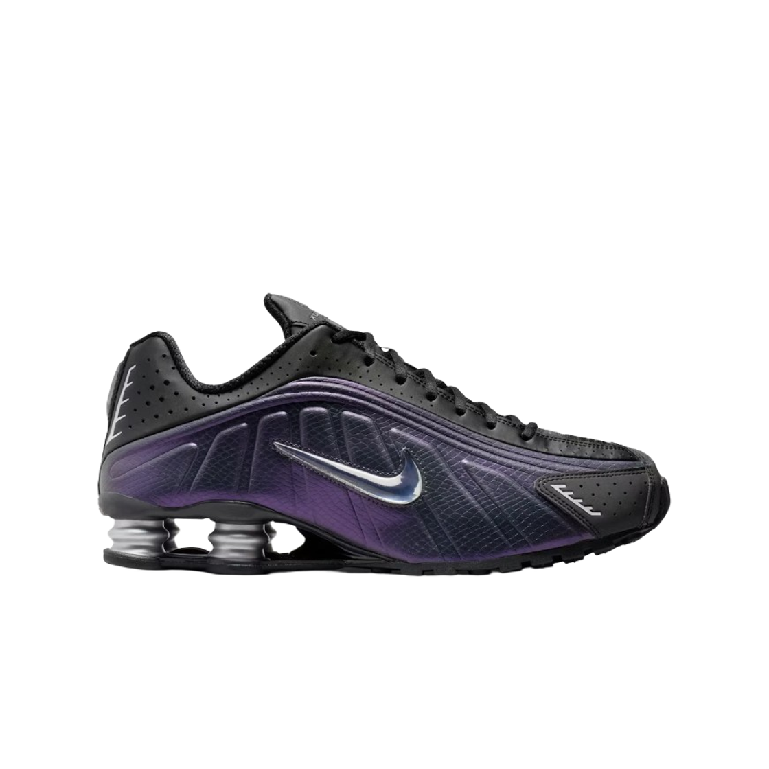 Nike Shox R4 'Black Metallic Silver Purple Dynasty' IO4546-002