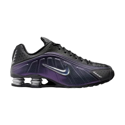 Nike Shox R4 'Black Metallic Silver Purple Dynasty'
