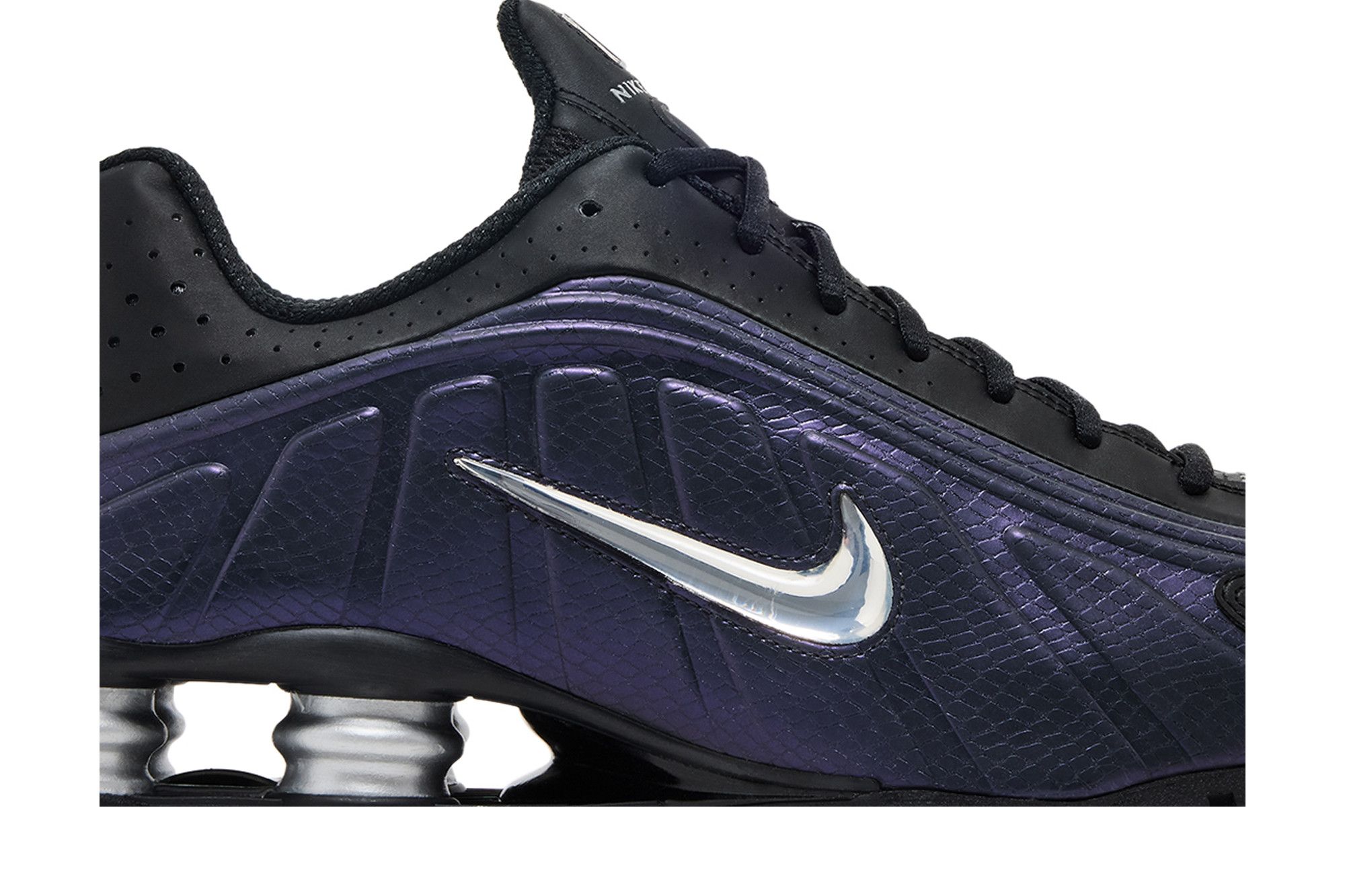 Order Nike Shox R4 Hitam Perak Metalik Ungu Dynasty IO4546-002