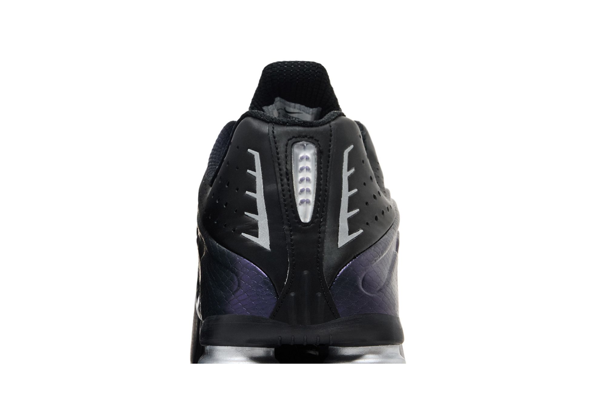 Sizing Nike Shox R4 Hitam Perak Metalik Ungu Dynasty IO4546-002