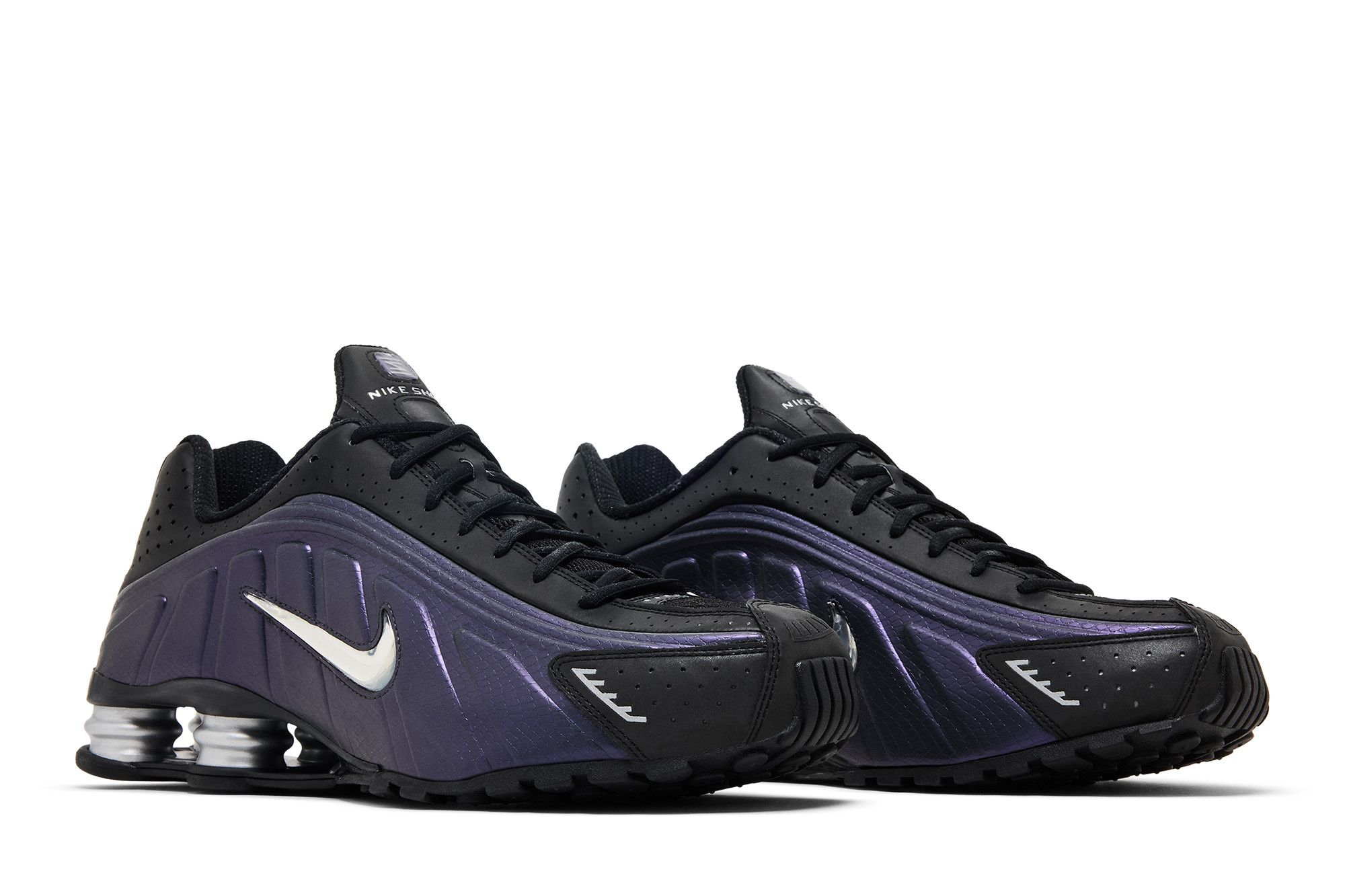 Cheap Nike Shox R4 Hitam Perak Metalik Ungu Dynasty IO4546-002