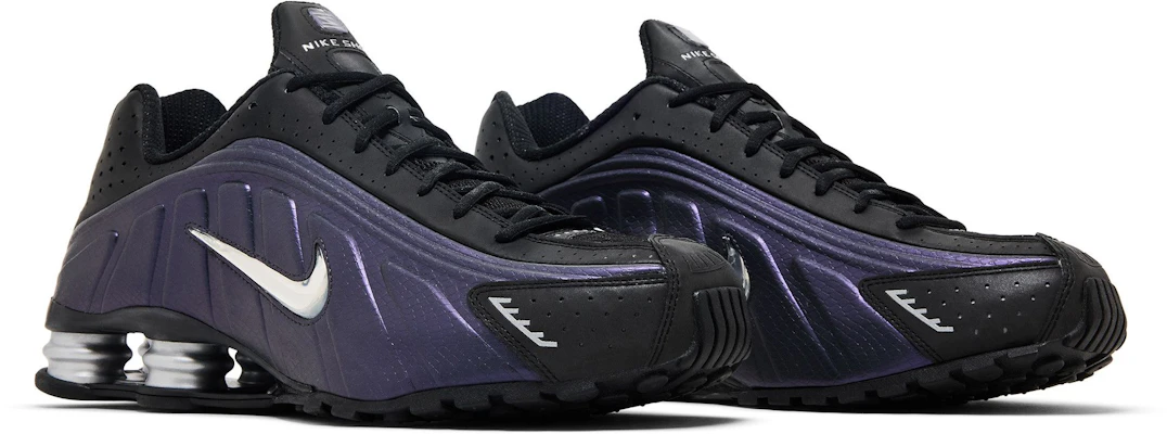 Nike Shox R4 Hitam Perak Metalik Ungu Dynasty IO4546-002 Cheap Nike Shox R4 Hitam Perak Metalik Ungu Dynasty IO4546-002