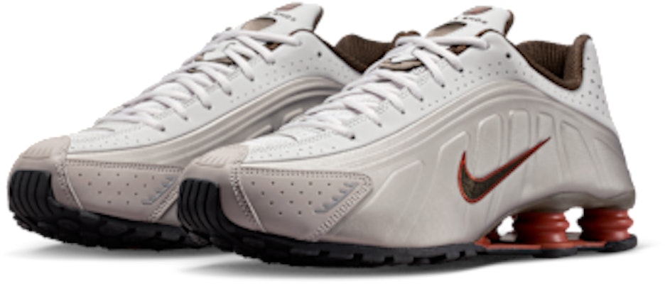 Nike Shox R4 Zapatillas para Correr Gris/Durazno Polvoriento/Gris/Avellana Oscura HQ1988-010 Purchase Nike Shox R4 Zapatillas para Correr Gris/Durazno Polvoriento/Gris/Avellana Oscura HQ1988-010