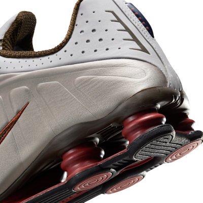 Cheap Nike Shox R4 Zapatillas para Correr Gris/Durazno Polvoriento/Gris/Avellana Oscura HQ1988-010