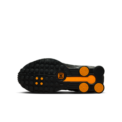 Order (JR) Nike Shox R4 黑色/金屬深灰/亮橙 CW2626-007