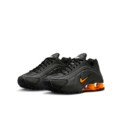 Purchase (JR) Nike Shox R4 黑色/金屬深灰/亮橙 CW2626-007