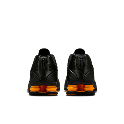 Details for (JR) Nike Shox R4 黑色/金屬深灰/亮橙 CW2626-007