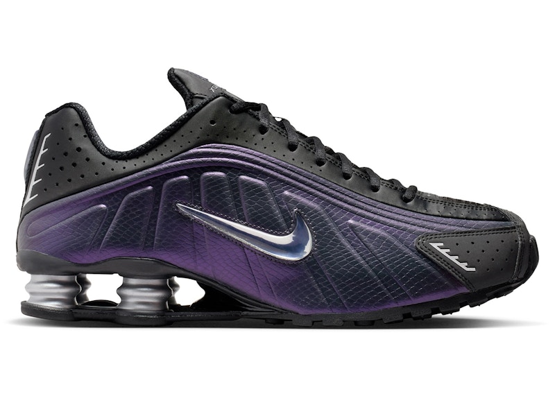 Nike Shox R4 'Black Metallic Silver Purple Dynasty' IO4546-002