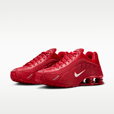 Details for Nike Shox R4 Rot/Silber Metallic Herren Sneaker IQ0608-687