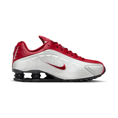 Nike Shox R4 Metallic Silver Black Crimson