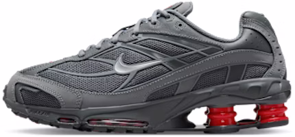 Nike Shox R4 Ride 2 Smoke Gray/University Red/Iron Gray/Metallic Silver IM5999-084 Nike Shox R4 Ride 2 Smoke Gray/University Red/Iron Gray/Metallic Silver IM5999-084