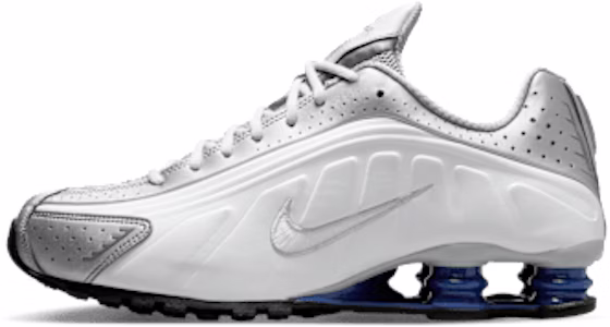 耐克 Shox R4 白色/金属银/深皇家蓝/白色 HQ1988-102 Buy 耐克 Shox R4 白色/金属银/深皇家蓝/白色 HQ1988-102