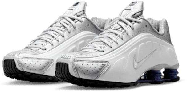 耐克 Shox R4 白色/金属银/深皇家蓝/白色 HQ1988-102 Purchase 耐克 Shox R4 白色/金属银/深皇家蓝/白色 HQ1988-102