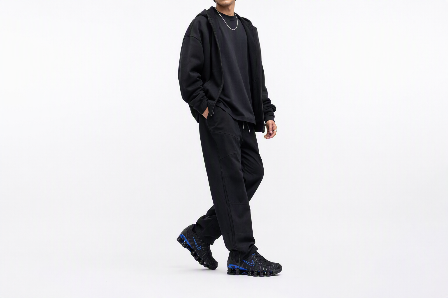 Order Nike Shox TL系列 "黑色/賽車藍" 減震防滑耐磨 低筒跑步鞋 男女同款 黑色