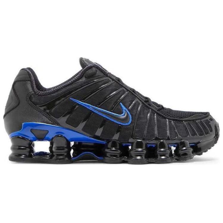 Lookbook Nike Shox TL系列 "黑色/賽車藍" 減震防滑耐磨 低筒跑步鞋 男女同款 黑色