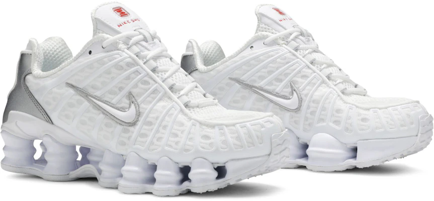 Nike Shox TL 'Putih Perak Metalik' AV3595-100 2