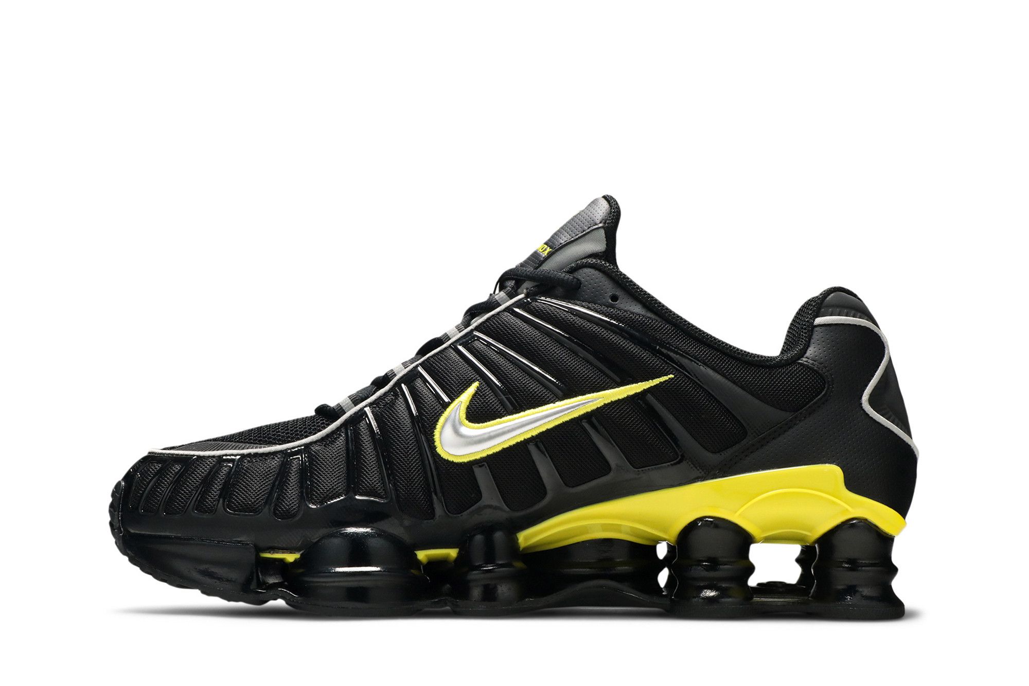 Shop Nike Shox TL 減震耐磨 低幫 跑步鞋 男款 黑黃銀