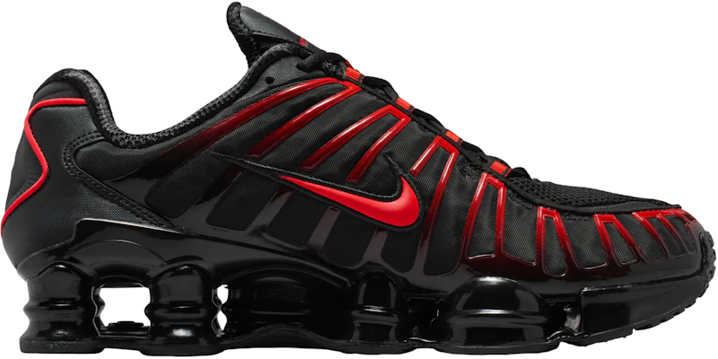 Nike Shox TL Hitam Merah Crimson Terang AV3595-016 Details for Nike Shox TL Hitam Merah Crimson Terang AV3595-016