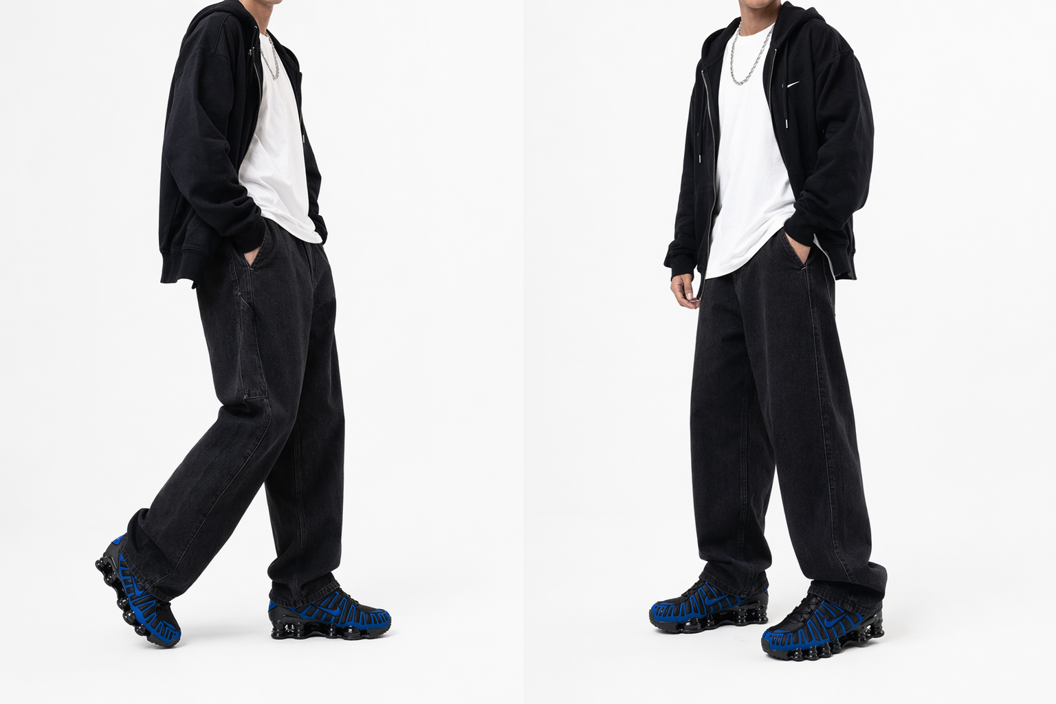 Order Nike Shox TL Sneakers Black/Metallic Silver/Light Lemon Twist/Court Blue IH1338-002