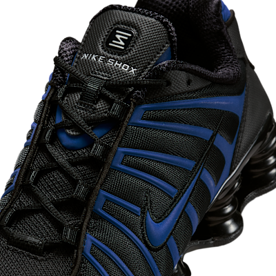 Sizing Nike Shox TL Sneakers Hitam/Perak Metalik/Kuning Lemon/Tanah Biru IH1338-002