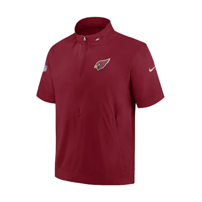 Nike Sideline Coach NFL Arizona Cardinals Red Short-Sleeve Jacket 00M46ED9C-0BM