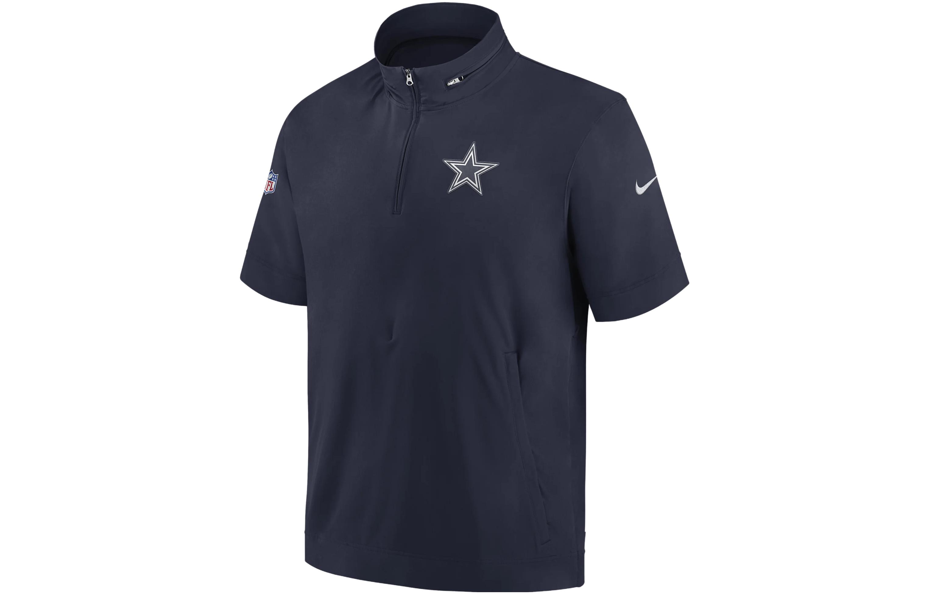 Nike Sideline Coach NFL Dallas Cowboys Embroidered Logo Jacket Navy 00M441S7RD-0BM