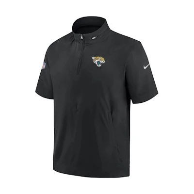 Nike Sideline Coach NFL Jacksonville Jaguars Logo Embroidered Zip Jacket Black 00M400A9N-0BM