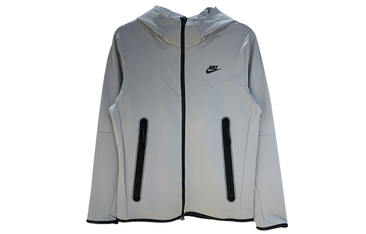 Nike Silver Windproof & Breathable Hooded Jacket CU4480-077