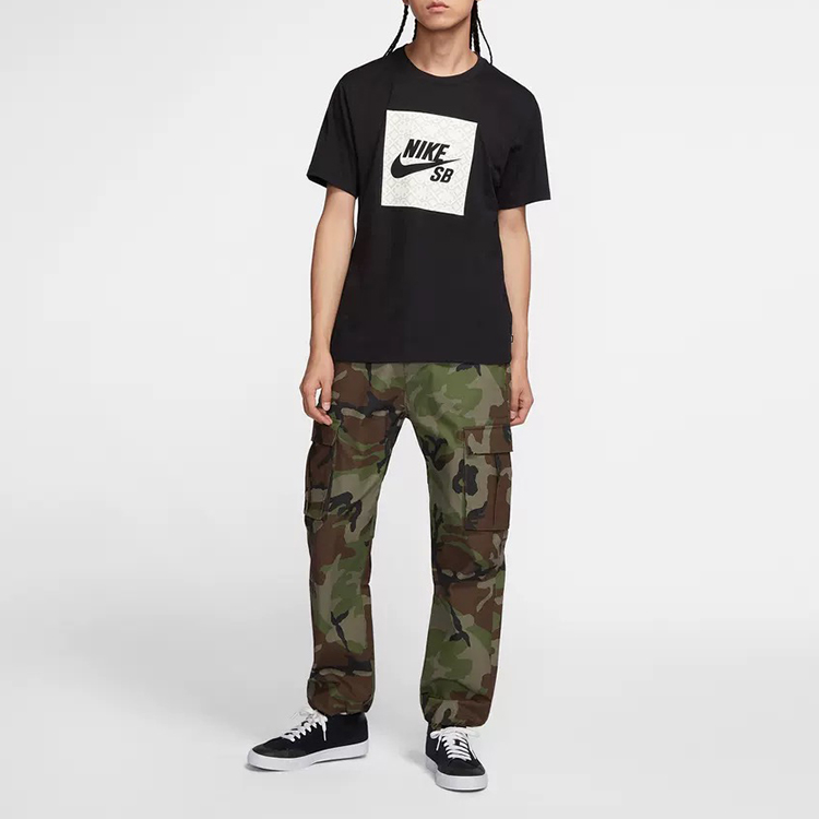 Shop Nike 滑板寬鬆版型工裝褲 橄欖綠 AT3493-222
