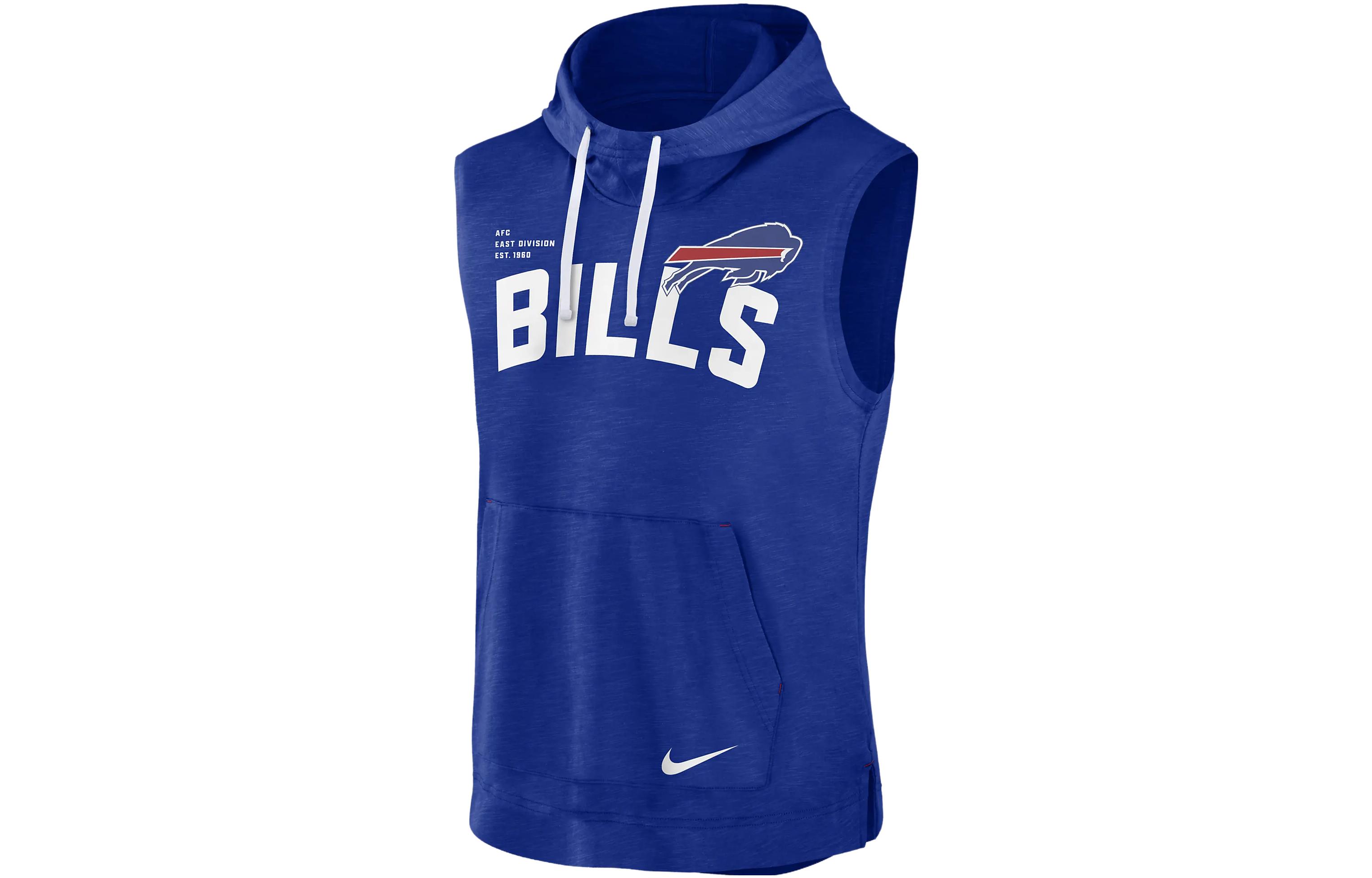 Nike Sleeveless Pullover Hoodie Blue with Letter Pattern Design 00BW11SB81-06Q