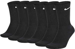 Nike Small Logo Crew Socks Black Unisex Multipack for Training & Running SX7664-010 Nike Small Logo Crew Socks Black Unisex Multipack for Training & Running SX7664-010