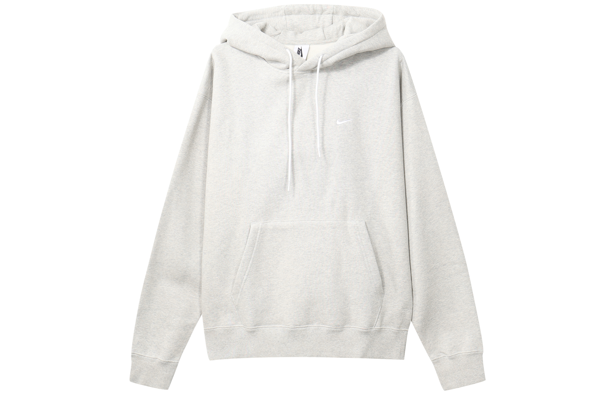Nike Small Logo Embroidered Hoodie Men’s Grey White DA0316-050
