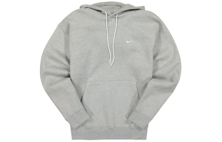 Nike Small Logo Loose Fit Pullover Hoodie Gray CV0552-063