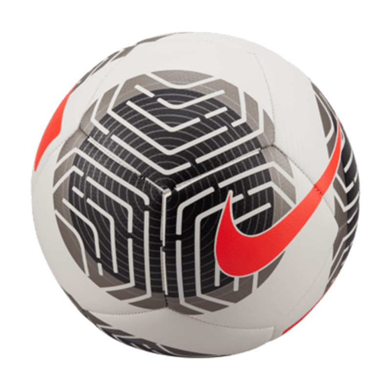 Nike Soccer Ball 3/4/5, Machine-Stitched, Red/White/Black, Unisex Rubber Design FB2978-100
