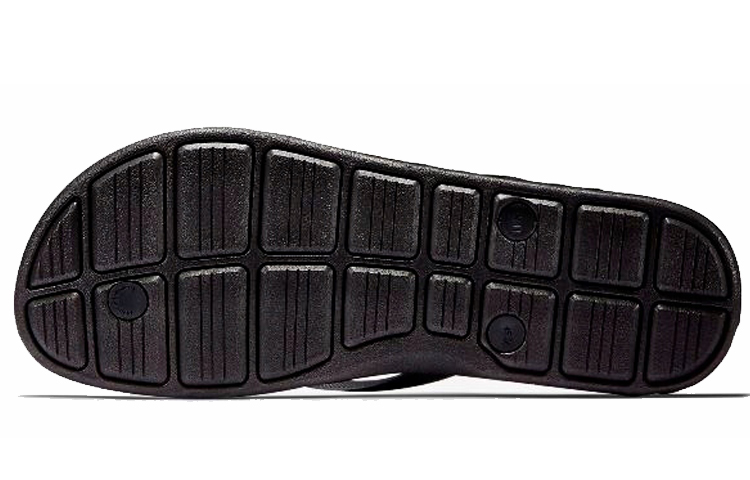 Shop 耐克Solarsoft Thong 2 黑色冷灰配色凉拖鞋 488160-090