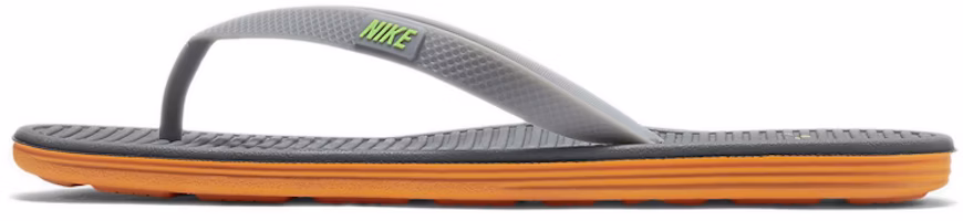 Nike Solarsoft Thong 2 Cold Grey Slippers Gray 488160-030 Nike Solarsoft Thong 2 Cold Grey Slippers Gray 488160-030
