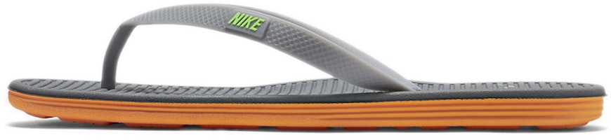 Nike Solarsoft Thong 2 Cold Grey Slippers Gray 488160-030 Nike Solarsoft Thong 2 Cold Grey Slippers Gray 488160-030
