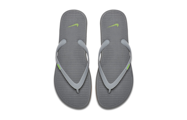 Order Sandal Pria Nike Solarsoft Thong 2 Abu-abu Tua情侣便鞋 488160-030