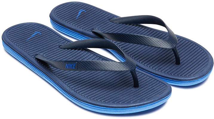 Nike Solarsoft Thong 2 Minimalistische Zwarte Blauwe Slippers ''Zwart Blauw'' 488160-444 Lookbook Nike Solarsoft Thong 2 Minimalistische Zwarte Blauwe Slippers ''Zwart Blauw'' 488160-444