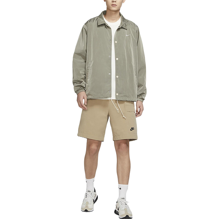 Shop Nike Jaket Butang Musim Bunga Violet DQ5006-206