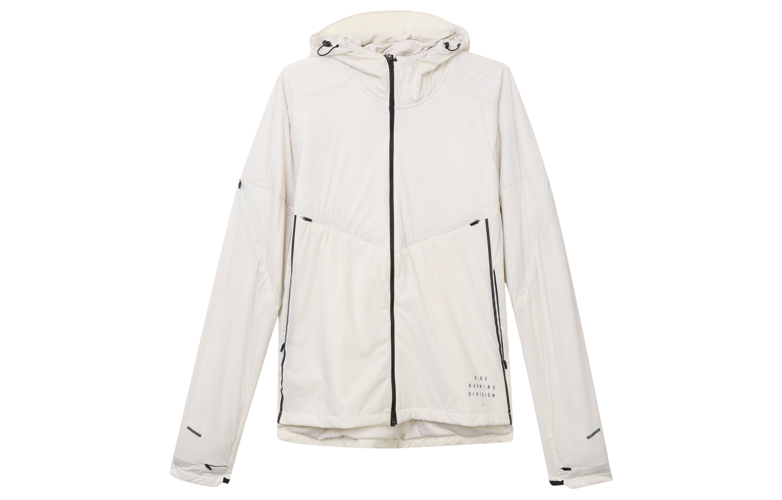 Nike Solid Color Breathable Running Training Jacket in Light Beige CU7890-104